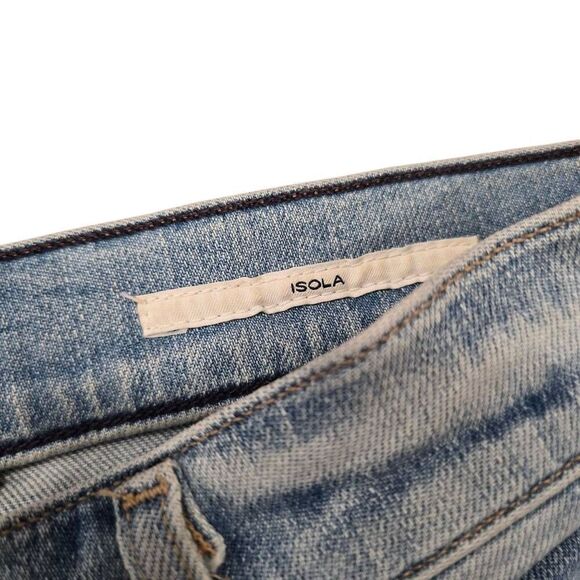 Citizens of Humanity Isola Cropped Bootcut Jeans Women's 27 Blue Denim Stretch - Picture 5 of 8